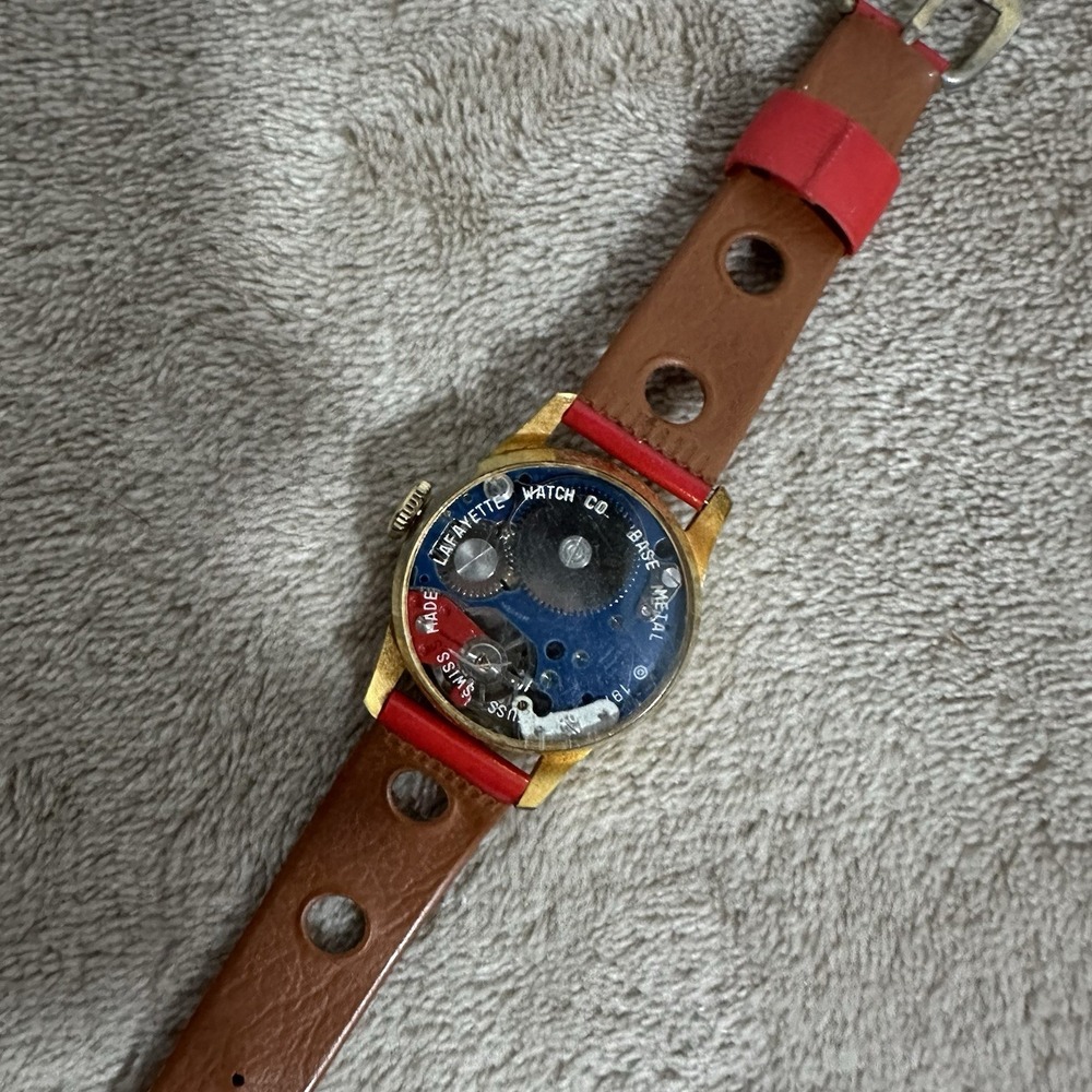Vintage Watch Dr. Seuss Cat In The Hat Wristwatch 1972 Non Running Parts Repair - Picture 4 of 5